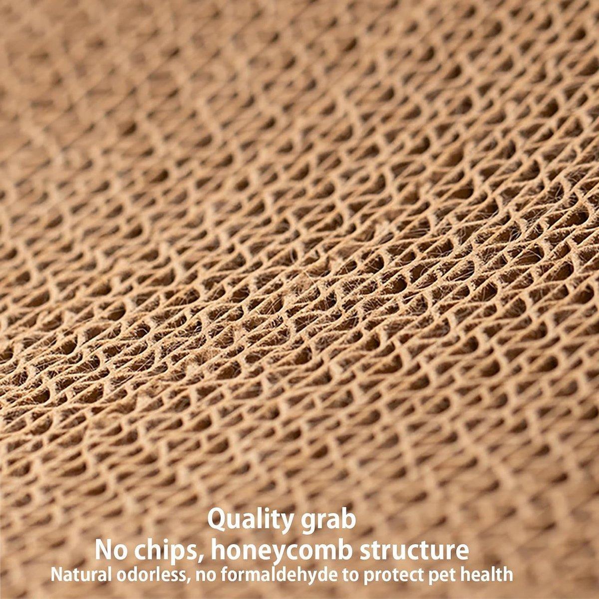 Premium Cat Scratching Board Bed - Corrugated Paper, 59cm x 30cm x 24cm, All Seasons - SuperSaverAU - view 5