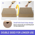 Premium Corrugated Cardboard Cat Scratcher Set with Play Hole