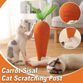 Carrot Cat Scratching Post 15.74in - Durable Sisal, Stable Base, Interactive Toy - SuperSaverAU - view 1