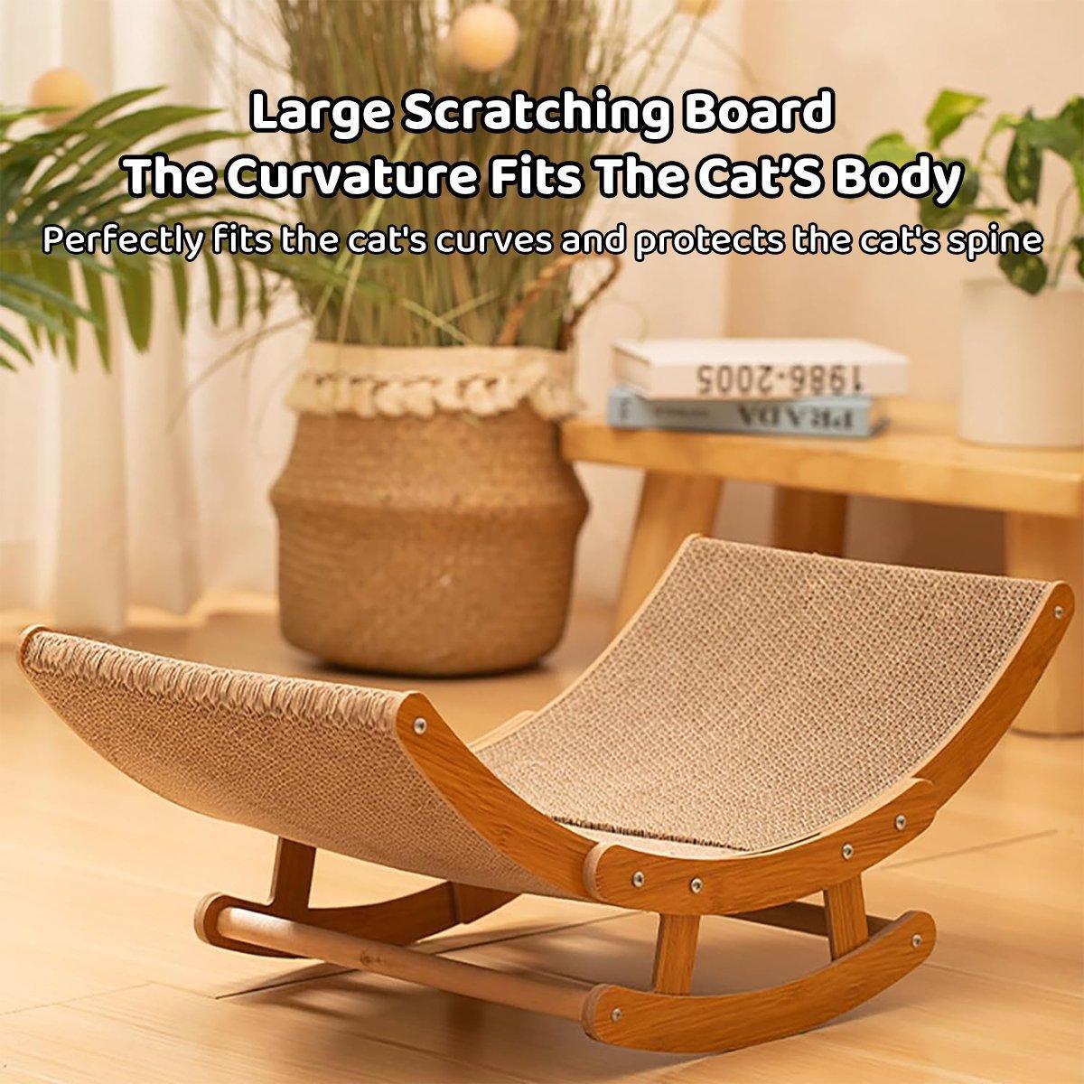 Premium Cat Scratching Board Bed - 59cm Corrugated Paper, All Seasons, Unique Shaker Design - SuperSaverAU - view 4