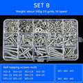 Premium Self-Tapping Screw Nut & Washer Assortment Set – F