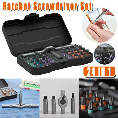 24-in-1 Multifunctional Ratchet Screwdriver Set