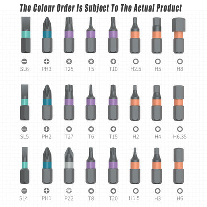 24-in-1 Multifunctional Ratchet Screwdriver Set