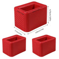 Premium Red 3PCS Silicone Seat Belt Buckle Slot Spacers