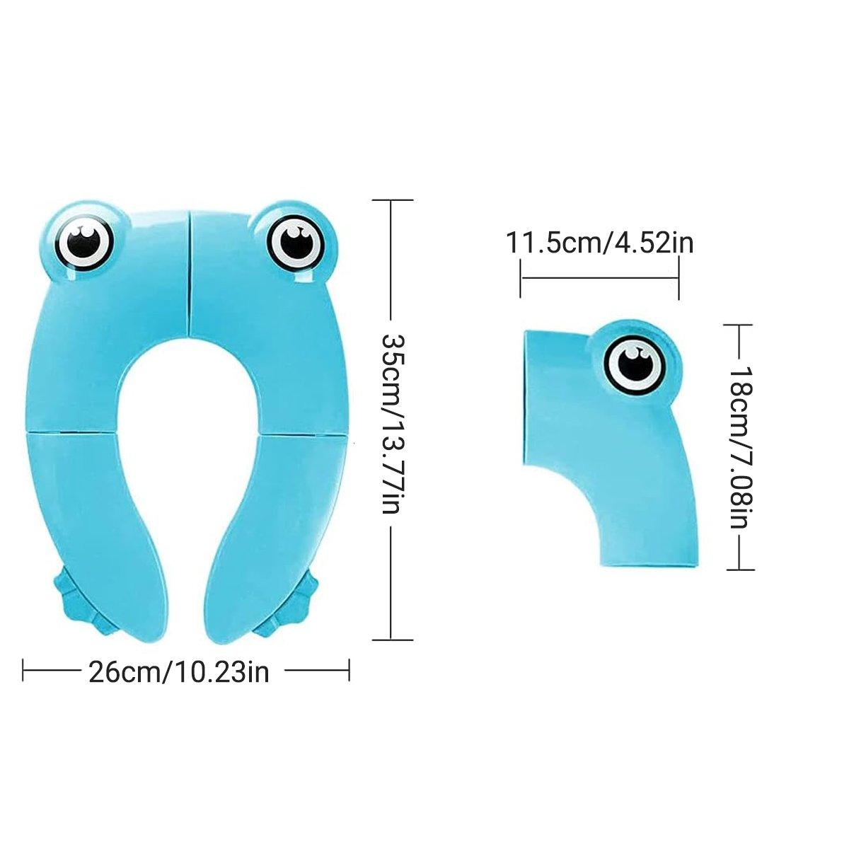 Blue Portable Kids Toilet Seat Washer for Easy Potty Training