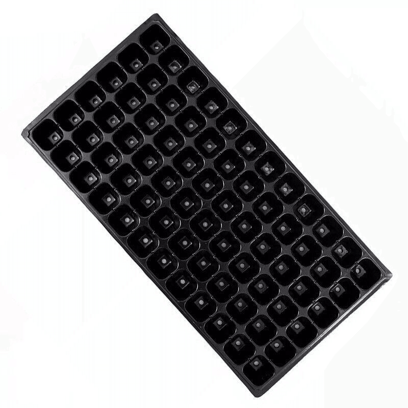 72-Cell Seedling Trays - 54x28x4 cm, Durable PVC, Reusable, Perfect for Vegetables