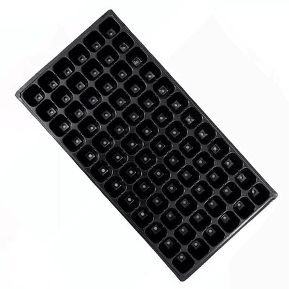 72-Cell Seedling Trays - 54x28x4 cm, Durable PVC, Reusable, Perfect for Vegetables
