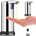 Automatic Stainless Steel Soap Dispenser 280ml Hands-Free Touchless IR Sensor Silver - SuperSaverAU - view 1