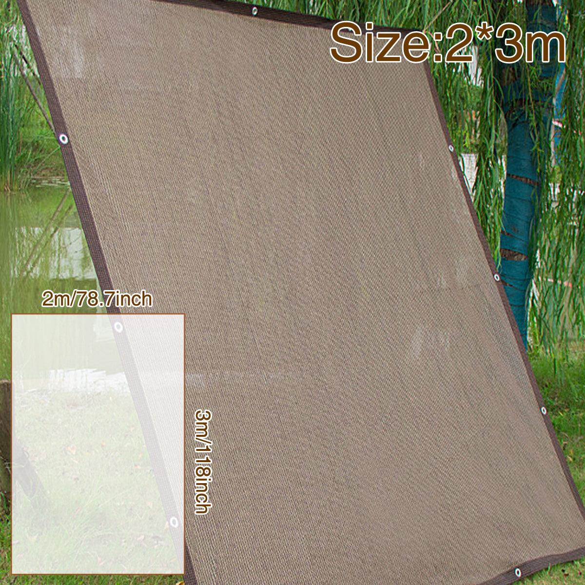 Brown 2x3 Metres Sunshade Net - UV Protection, Breathable HDPE Canopy - SuperSaverAU - view 2