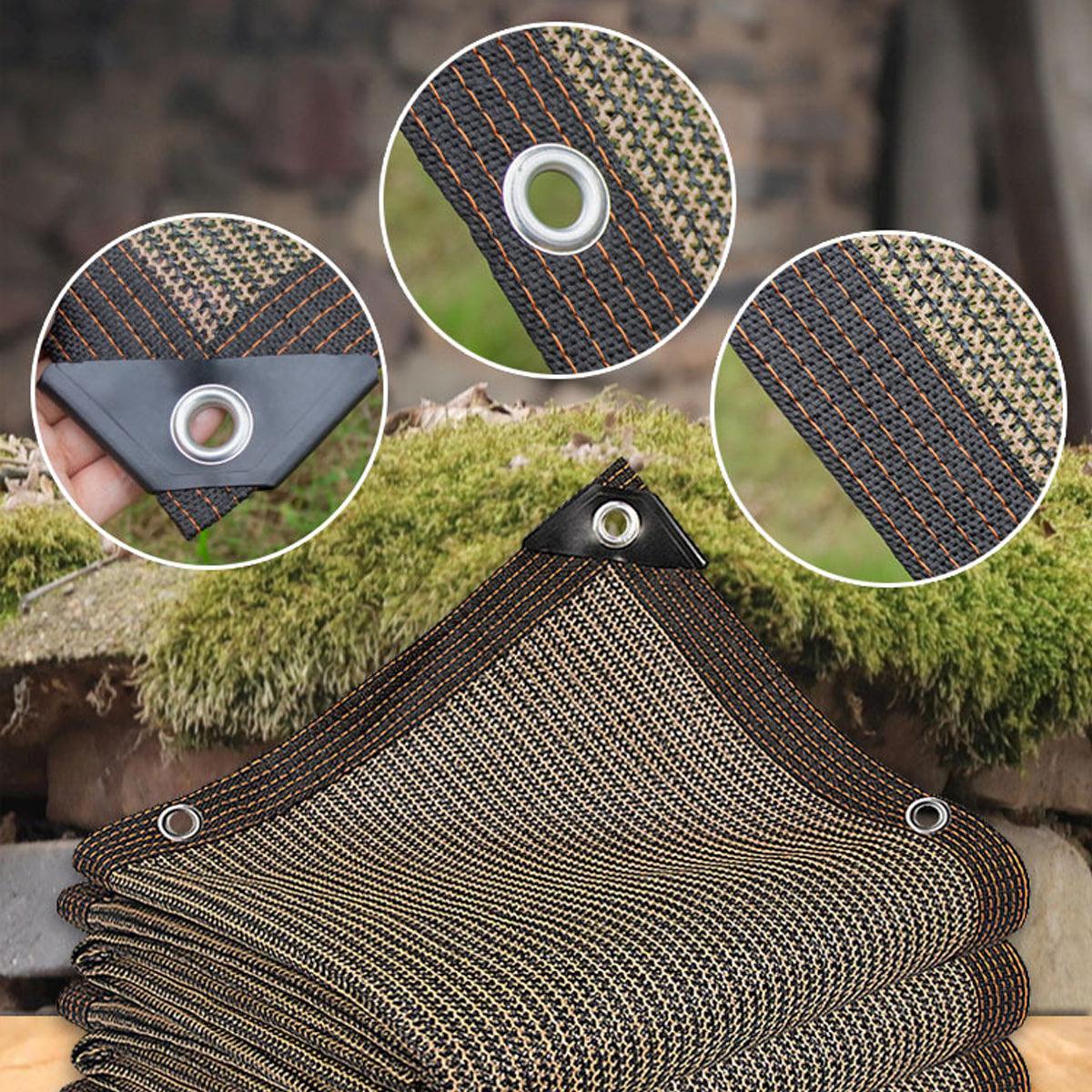 Brown 2x3 Metres Sunshade Net - UV Protection, Breathable HDPE Canopy - SuperSaverAU - view 3