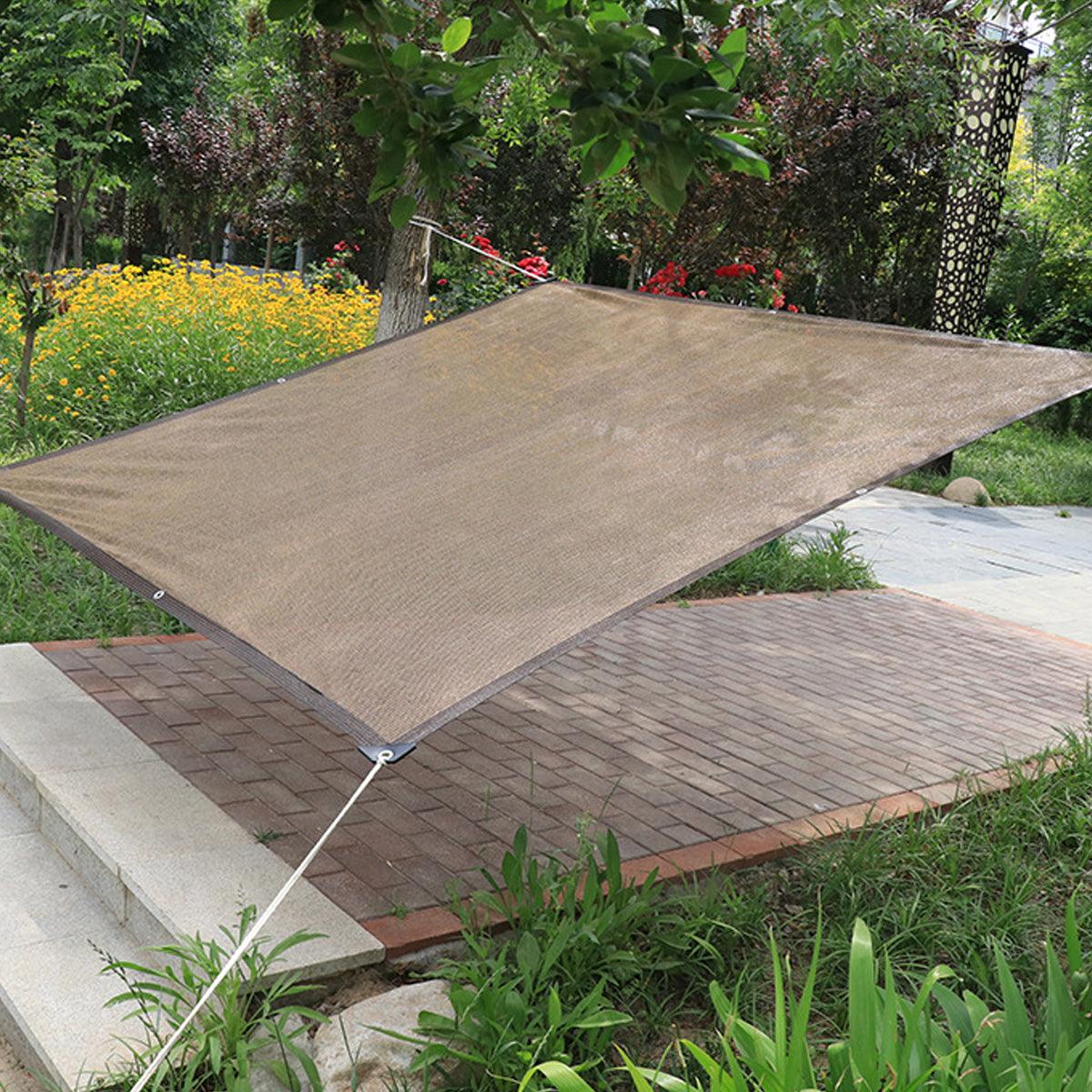 Brown 2x3 Metres Sunshade Net - UV Protection, Breathable HDPE Canopy - SuperSaverAU - view 4