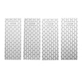 Premium 4 Piece Diamond Knife Sharpener Stone Set with Non-Slip Base