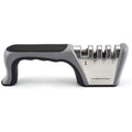 Four-Stage Knife Sharpener, Multifunction Kitchen Blade Tool, 23.5 cm, Black - SuperSaverAU - view 5