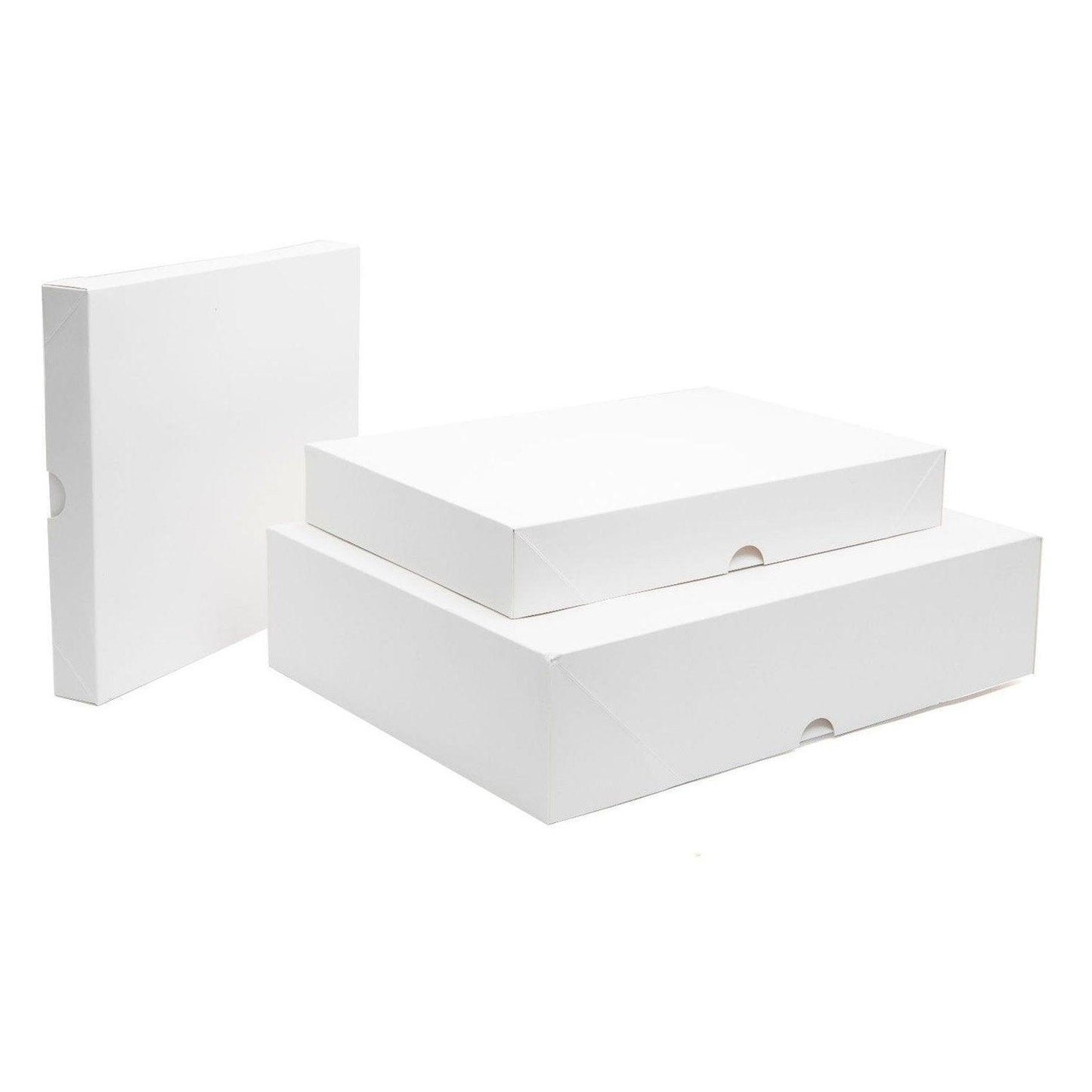 Premium White Cardboard Shirt Packaging Boxes - 25pcs - 11x8.5x1.5 inch