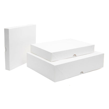 Premium White Cardboard Shirt Packaging Boxes - 25pcs - 11x8.5x1.5 inch