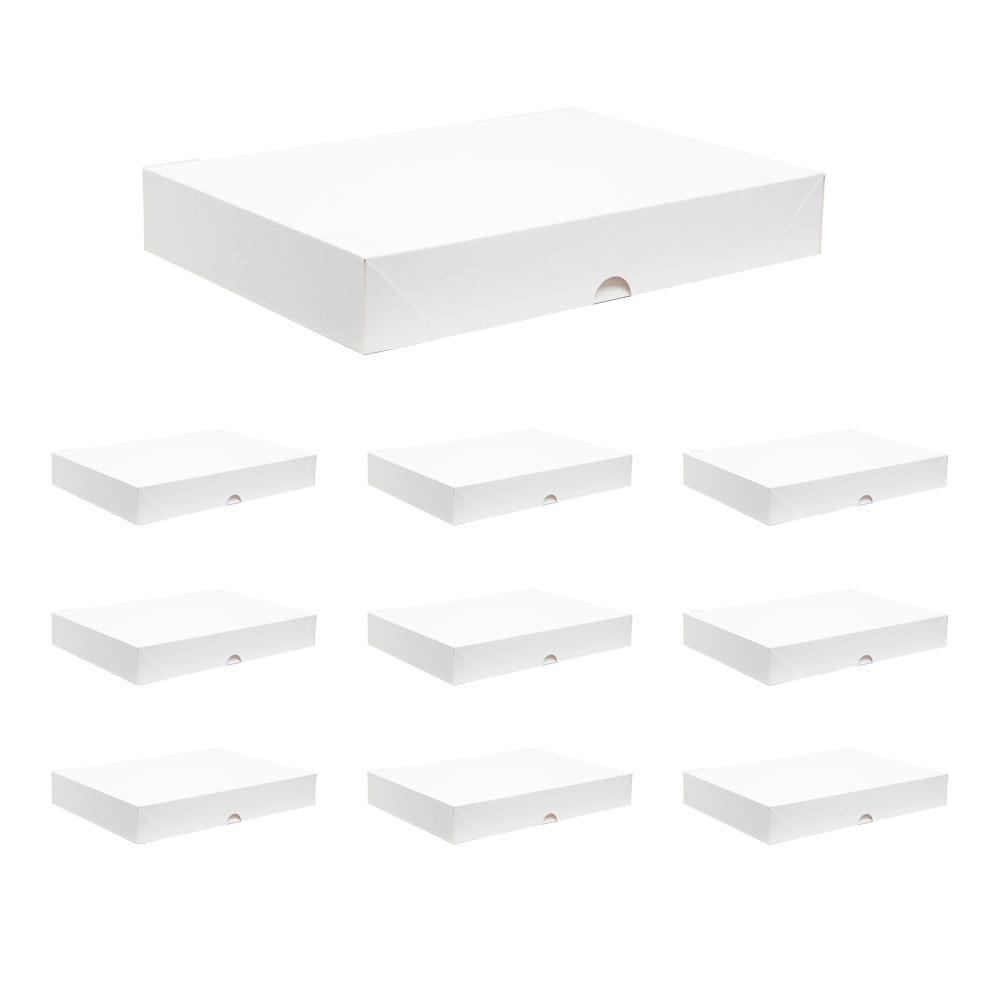 Premium White Cardboard Shirt Packaging Boxes - 25pcs - 11x8.5x1.5 inch