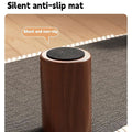 Premium Orange Wooden Shoe Changing Stool Velvet Low Seat with Carry Handle