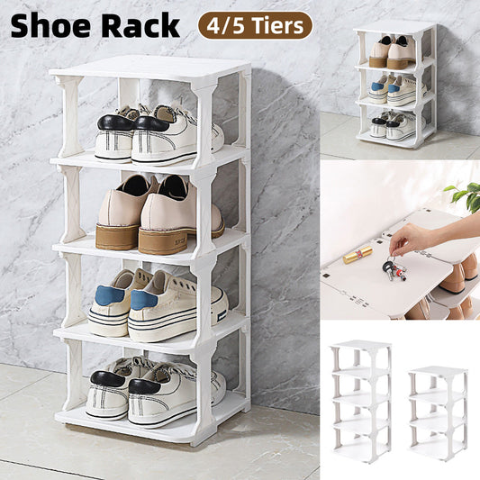 4-Tier Modular Shoe Rack - Space Saving Organizer