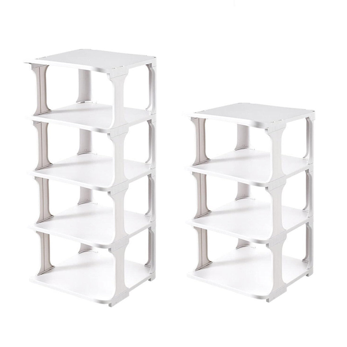 4-Tier Modular Shoe Rack - Space Saving Organizer
