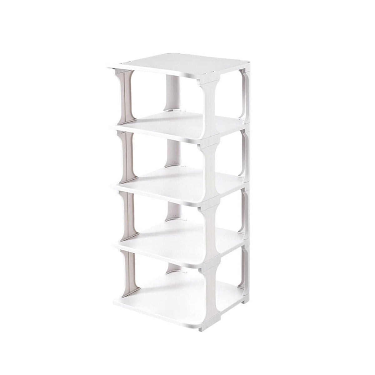 4-Tier Modular Shoe Rack - Space Saving Organizer