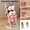 Multi-Layer Wrought Iron Slipper Storage Rack - White - SuperSaverAU - view 1