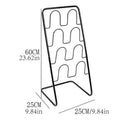 Multi-Layer Wrought Iron Slipper Storage Rack - White - SuperSaverAU - view 3