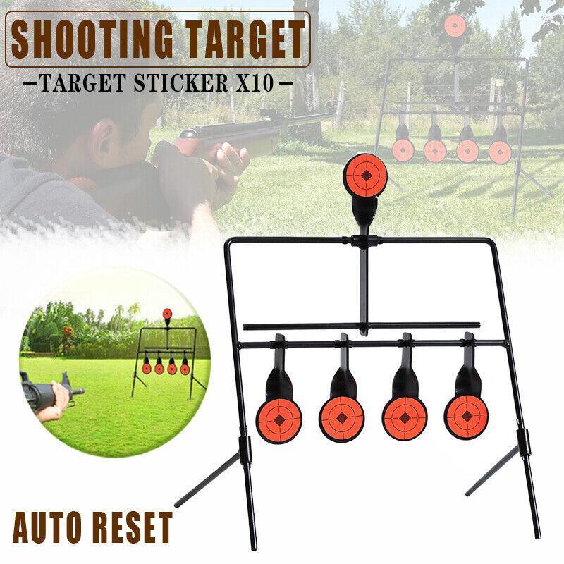 Centra Shooting Target Metal Splatter Air Rifle Game with Automatic Reset - Black and Orange