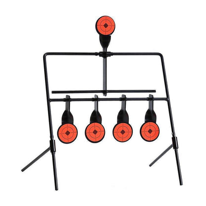 Centra Shooting Target Metal Splatter Air Rifle Game with Automatic Reset - Black and Orange