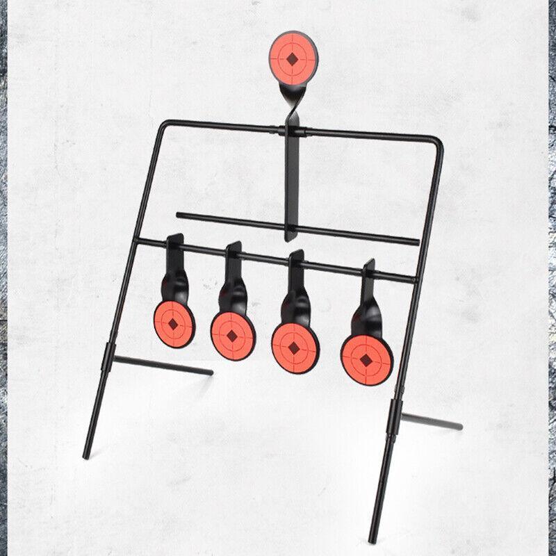 Centra Shooting Target Metal Splatter Air Rifle Game with Automatic Reset - Black and Orange
