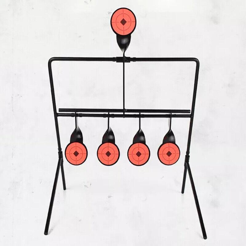 Centra Shooting Target Metal Splatter Air Rifle Game with Automatic Reset - Black and Orange