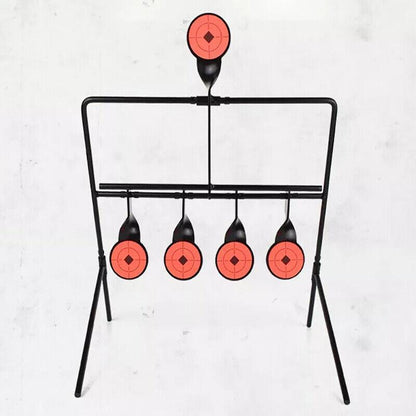 Centra Shooting Target Metal Splatter Air Rifle Game with Automatic Reset - Black and Orange