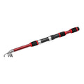 Premium Telescopic Fishing Rod - Red, 1.8m