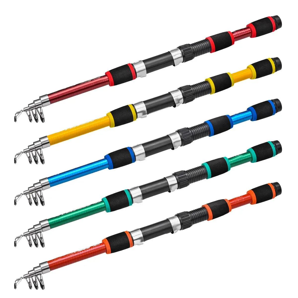 Premium Telescopic Fishing Rod - Yellow, 1.8m