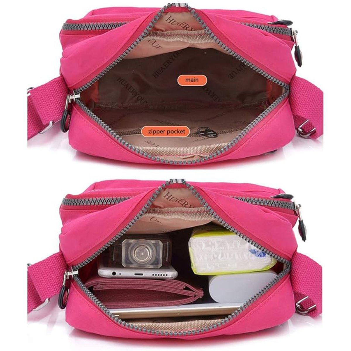 Premium Ladies Lightweight Nylon Shoulder Bag - Grey - SuperSaverAU - view 4