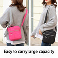 Premium Ladies Lightweight Nylon Shoulder Bag - Grey - SuperSaverAU - view 5