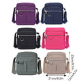 Premium Ladies Lightweight Nylon Shoulder Bag - Purple - SuperSaverAU - view 3