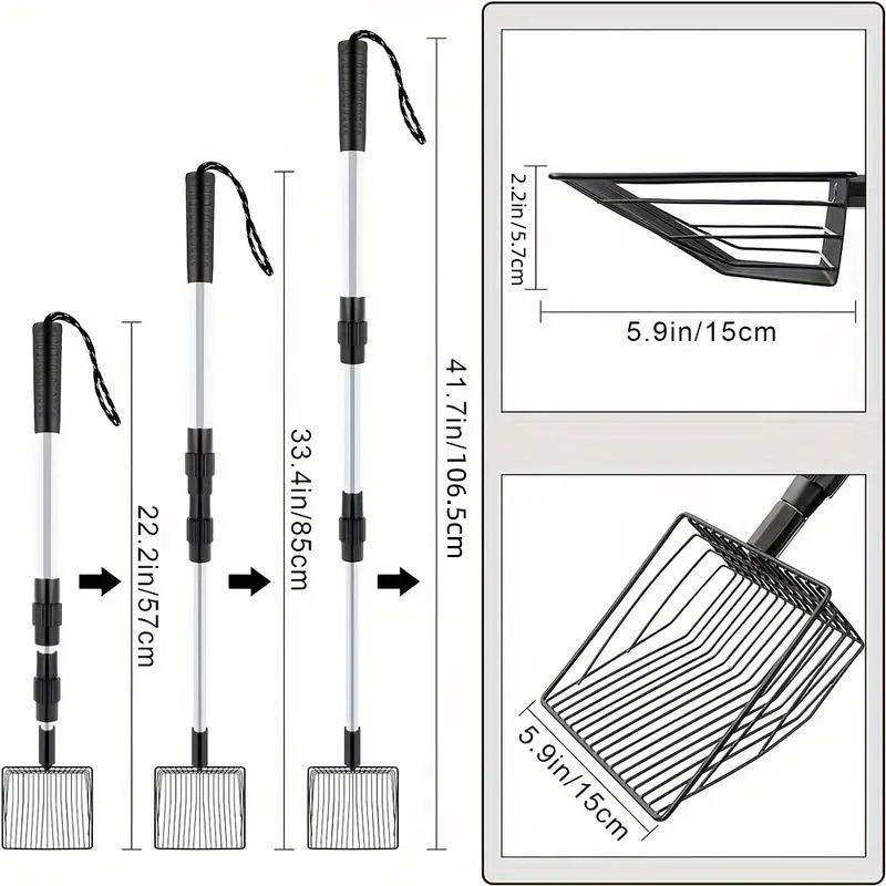 3-in-1 Chicken Coop Cleaning Scoop - Durable Waste Removal Tool - SuperSaverAU - view 3