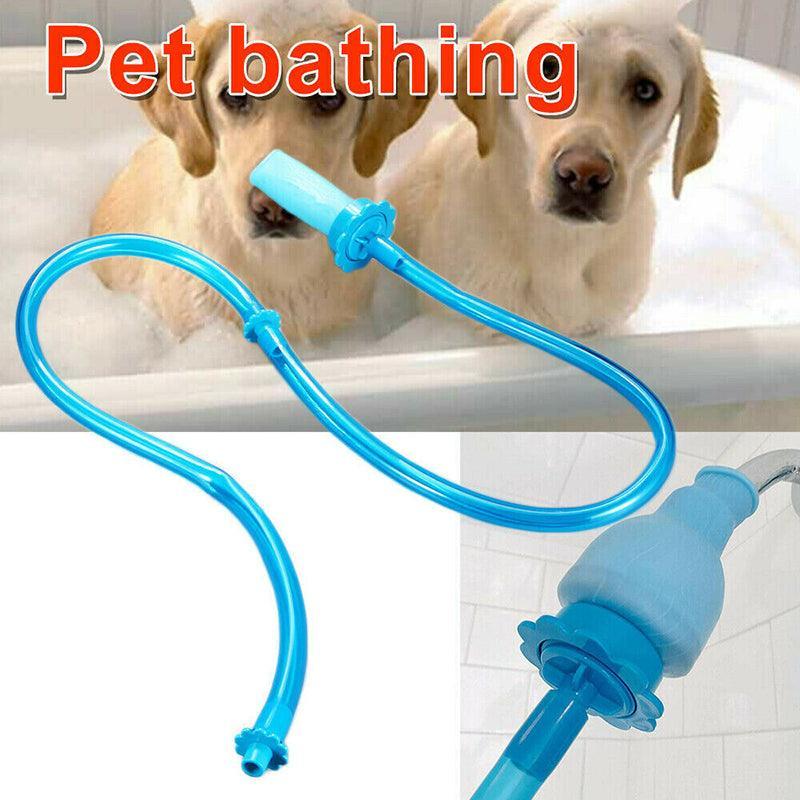 Premium Blue Silicone Pet Shower Connector Wash Hose