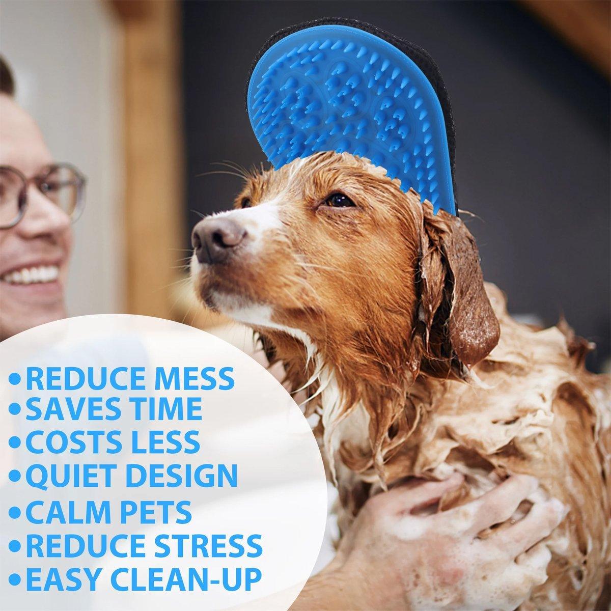 Dog Bath Brush Head Bath Magic - 2-in-1 Silicone Scrub & Shower Sprayer, 2.2m Hose - SuperSaverAU - view 5