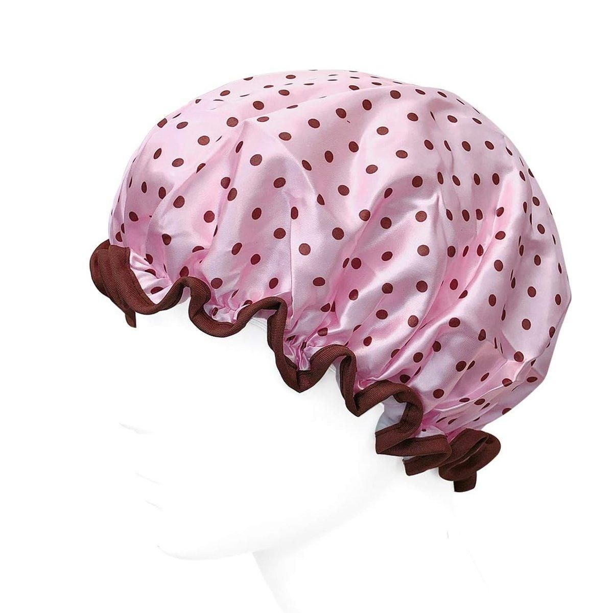 Premium Waterproof Reusable Shower Cap – Coconut Tree