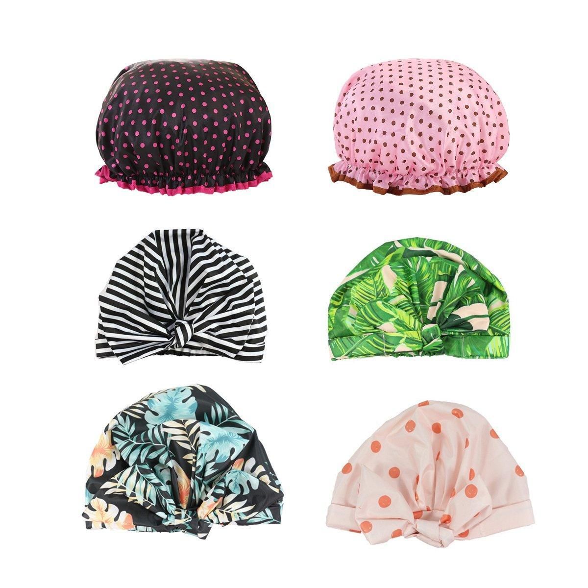Premium Waterproof Reusable Shower Cap – Streak