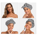 Premium Waterproof Reusable Shower Cap – Streak
