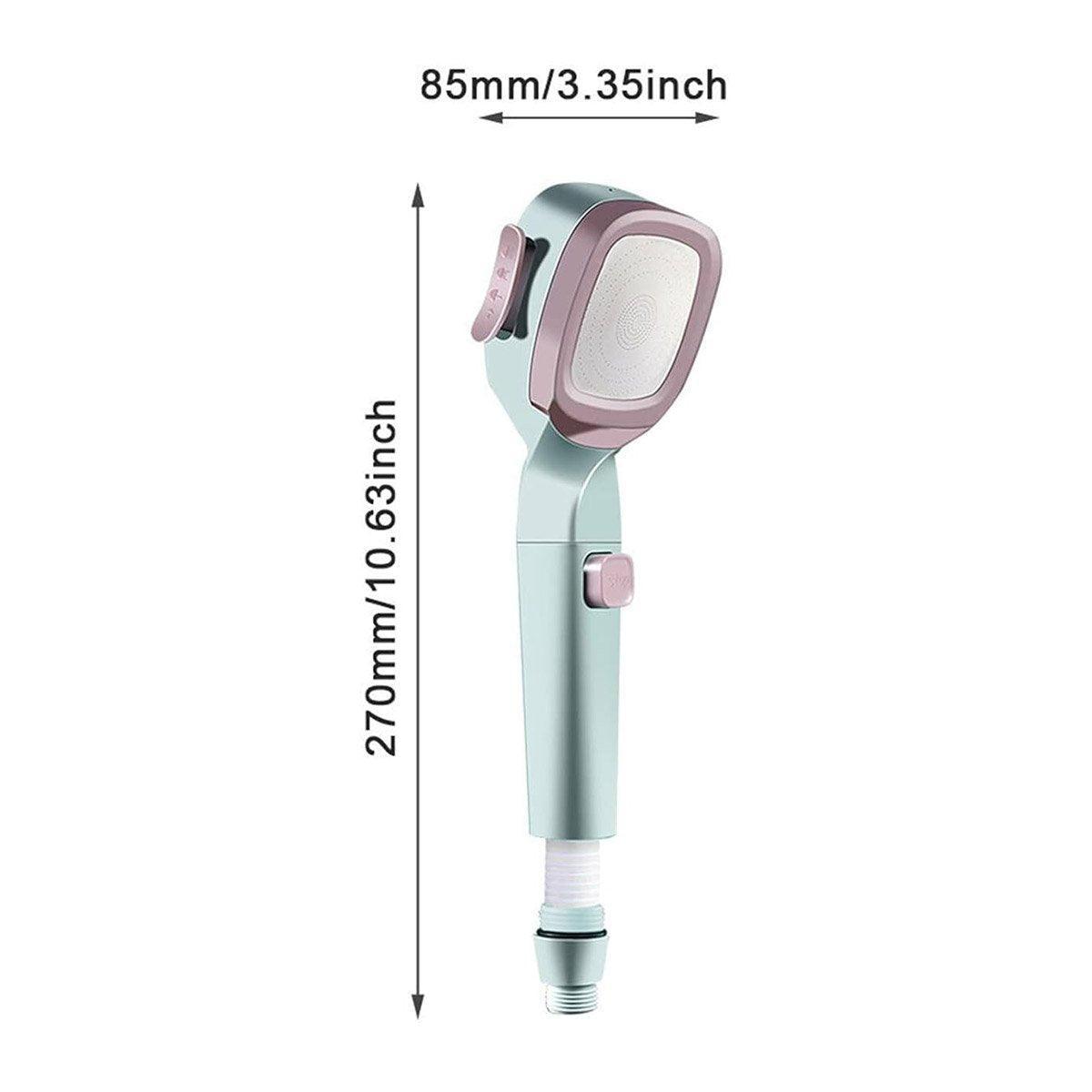 Premium Pink Blue High Pressure Handheld Shower Head with Filter Water Saving Spray