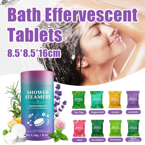 Premium Aromatherapy Bath Oil Shower Steamers - 8 Scents for Relaxation - SuperSaverAU - view 1