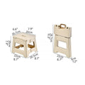 Premium Yellow Portable Adjustable Folding Plastic Stool Retractable Outdoor Chair