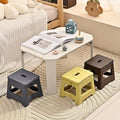 Premium Yellow Portable Adjustable Folding Plastic Stool Retractable Outdoor Chair