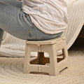 Premium Yellow Portable Adjustable Folding Plastic Stool Retractable Outdoor Chair