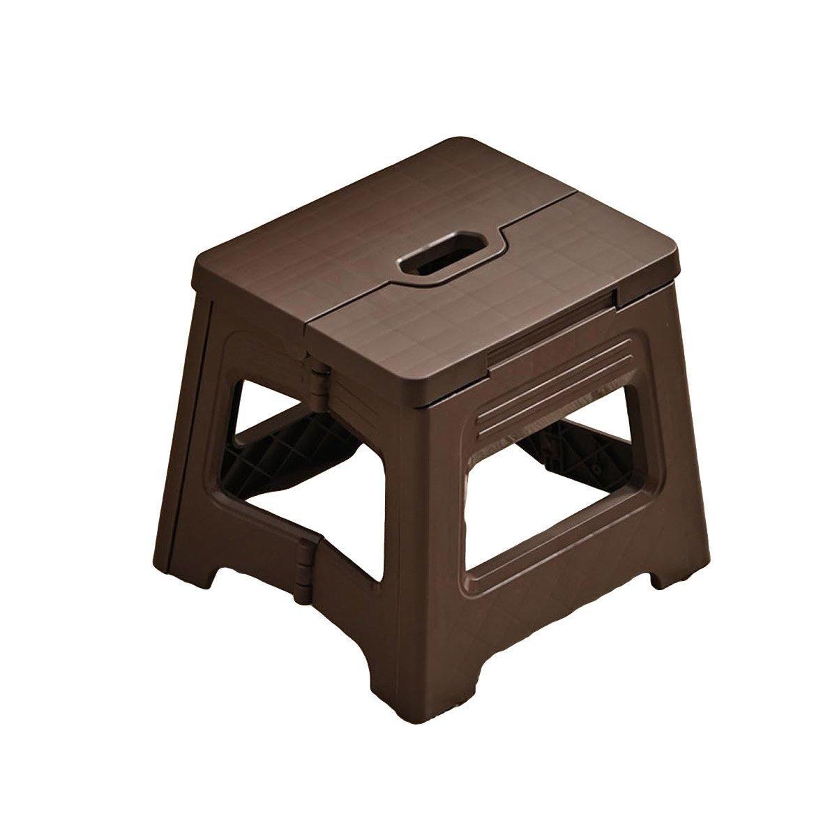 Premium Yellow Portable Adjustable Folding Plastic Stool Retractable Outdoor Chair