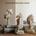 Abstract Resin Sculptures Set of 3 - 15.5-17 cm, Modern Office Decor - SuperSaverAU - view 2