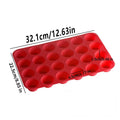 Premium 24-Hole Silicone Muffin Cake Moulds – Red 2 Pack